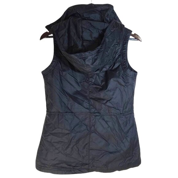 Columbia Mighty Lite Black Full Zip Hooded Nylon All Season Vest Size Small - Picture 4 of 8